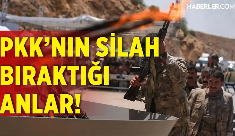 İlk Görüntüler Geldi! İşte PKK'nın Silahları Yaktığı Anlar