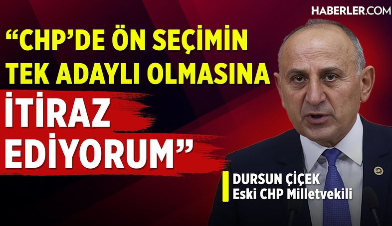 “Soruşturmaların Hedefi Ekrem İmamoğlu’dur” | Eski CHP Milletvekili Dursun Çiçek