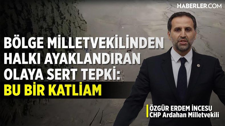 Özgür Erdem İncesu'dan Göle'deki ağaç kesimine tepki: Bu vahşi bir katliamdır