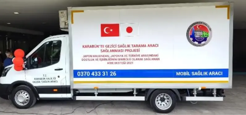 JAPONYA BÜYÜKELÇİLİĞİ'NDEN KARABÜK'E GEZİCİ SAĞLIK TARAMA ARACI