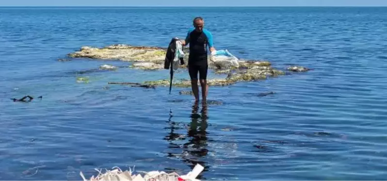 ÇEVRECİ DALGICI AĞLATAN MANZARAYA SORUŞTURMA