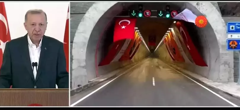 Açılışını Cumhurbaşkanı Erdoğan yaptı, o yol 5 dakikaya indi