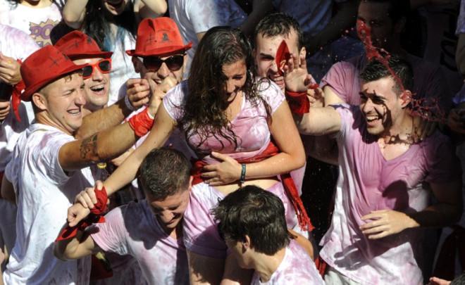 Chinese breast touching festival