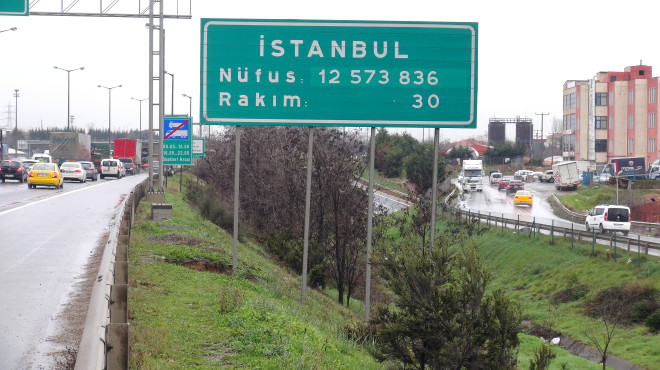 Istanbul nüfusu 23 milyon
