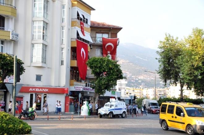 Alanya’da Terörü Protesto Eylemleri
