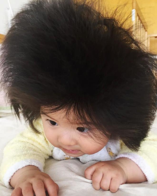 6 Aylık Japon Bebek, Gür Saçlarıyla Fenomen Oldu