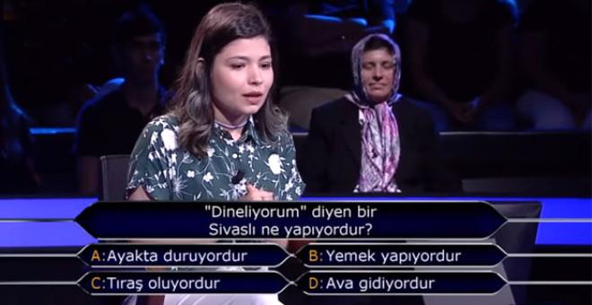 Milyoner'e Damga Vuran Soru: 'Dineliyorum' diyen bir Sivaslı ne yapıyordur?