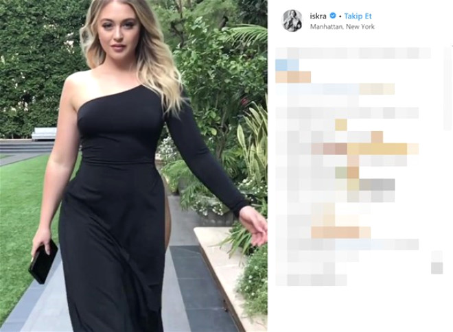 Büyük Beden Model, Derin Yırtmaç Elbisesiyle Yaptığı Instagram Paylaşımıyla Yürek Hoplattı