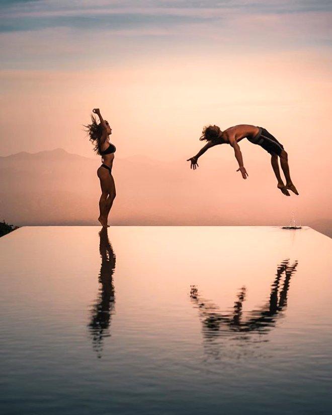 Instagram Fenomeni Çiftin, Ölüme Meydan Okuyan Havuz Fotoğrafı Ortalığı Birbirine Kattı!