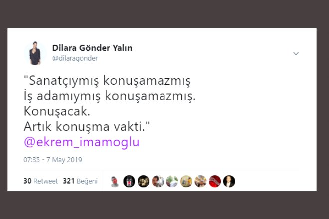 Twitter'da Ünlülerden, Ekrem İmamoğlu'na Tam Destek!
