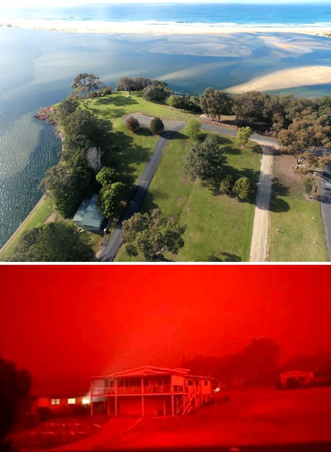 Fotoğraflarla Avustralya yangınlaın öncesi ve sonrası