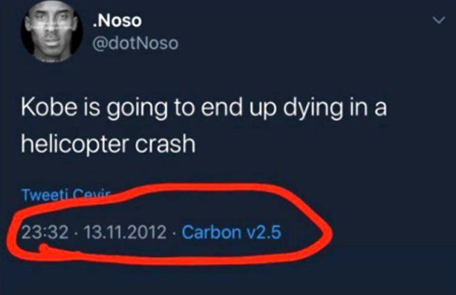 Kobe Bryant'ın helikopter kazasında öleceğini 8 yıl önce yazan Twitter kullanıcısının foyası ortaya çıktı!