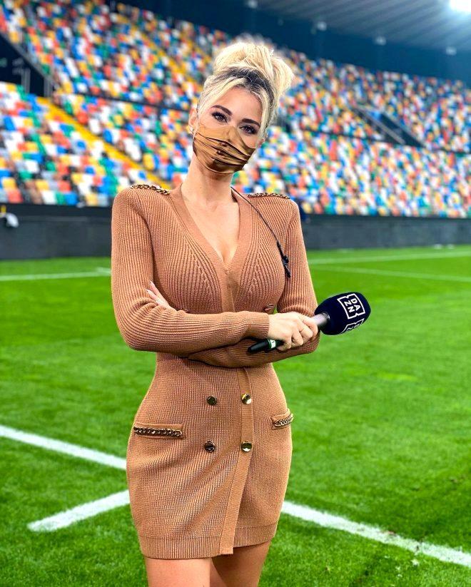 Futbol dünyasının el üstünde tuttuğu güzel spiker Diletta Leotta'yı meslektaşı yerden yere vurdu