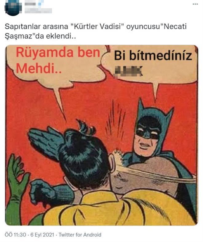 Kendini mehdi sanan Necati Şaşmaz lisanlara düştü! Espriler yeniden Kurtlar Vadisi'nden