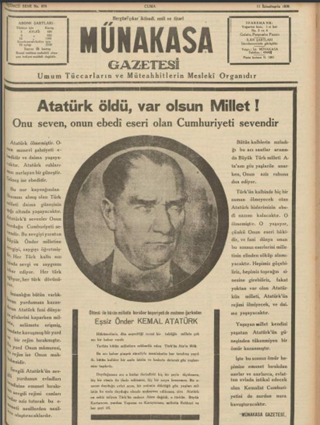 10 Kasım'da bir Güneş söndü! Türk ve dünya basını büyük acıyı bu türlü duyurdu