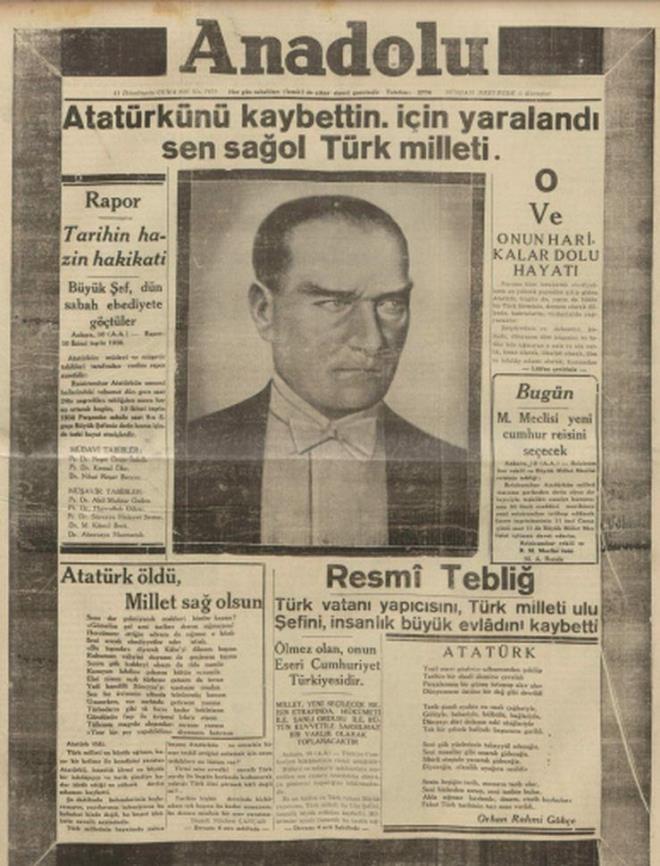 10 Kasım'da bir Güneş söndü! Türk ve dünya basını büyük acıyı bu türlü duyurdu