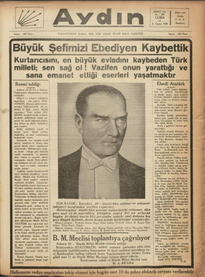 10 Kasım'da bir Güneş söndü! Türk ve dünya basını büyük acıyı bu türlü duyurdu