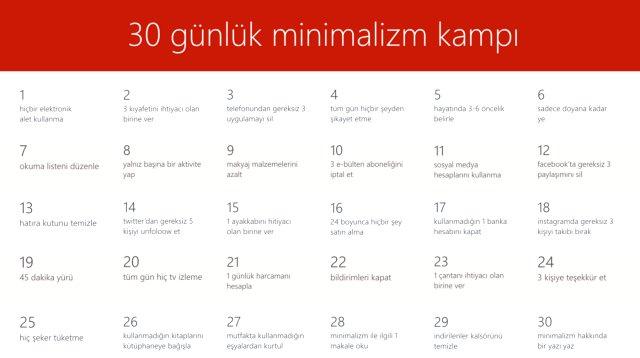 bir hayat felsefesi olarak minimalizm