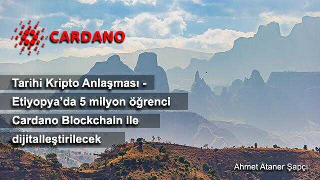 Tarihi Kripto anlaşması - Etiyopya'da 5 milyon öğrenci Cardano Blockchain ile dijitalleştirilecek Tarihi Kripto anlaşması - Etiyopya'da 5 milyon öğrenci Cardano Blockchain ile dijitalleştirilecek