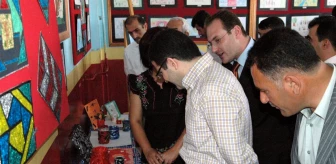 Çınar'da İlköğretim Öğrencileri Yıl Sonu Sergisi Düzenledi