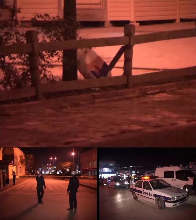 Yolcu Durağı Yakınına Bırakılan Bomba Süsü Verilmiş Poşet Fünye ile Patlatıldı Yolcu Durağı Yakınına Bırakılan Bomba Süsü Verilmiş Poşet Fünye ile Patlatıldı
