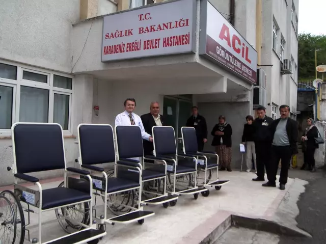 Hastaneye 5 Adet Tekerlekli Sandalye Bagisi Yapildi Haber