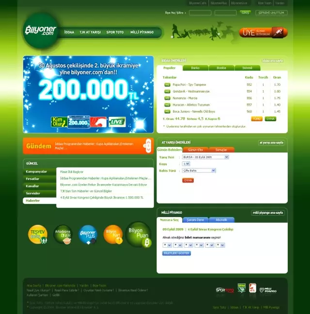 Bilyoner.com Yeni Yüzüyle Yayında! Bilyoner.com Yeni Yüzüyle Yayında!