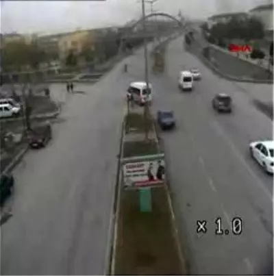 Erzincan'da Mobeseye Takılan İlginç Görüntüler