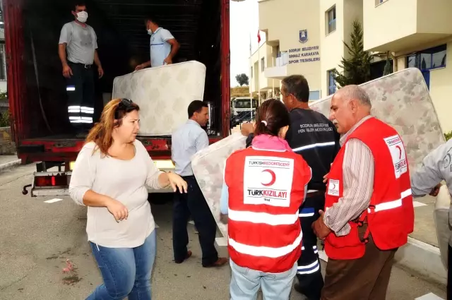 Yardım Tır'ları Bodrum'dan Hareket Etti