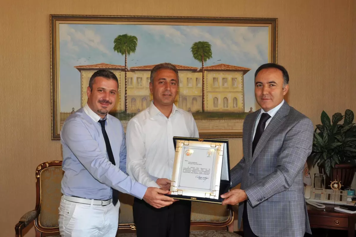 vali altiparmak tan tesekkur belgesi