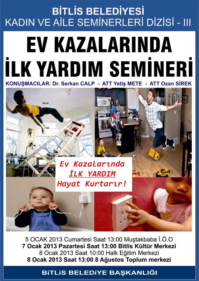 Bitlis�te Ev Kazaları ile İlgili Seminerler Düzenlenecek Haberler