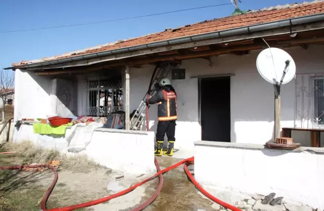 Çubuk'ta Ev Yangını