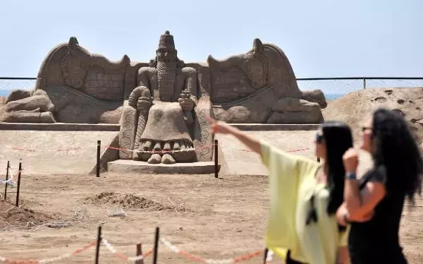 Kum Heykel Festivali Başladı Kum Heykel Festivali Başladı
