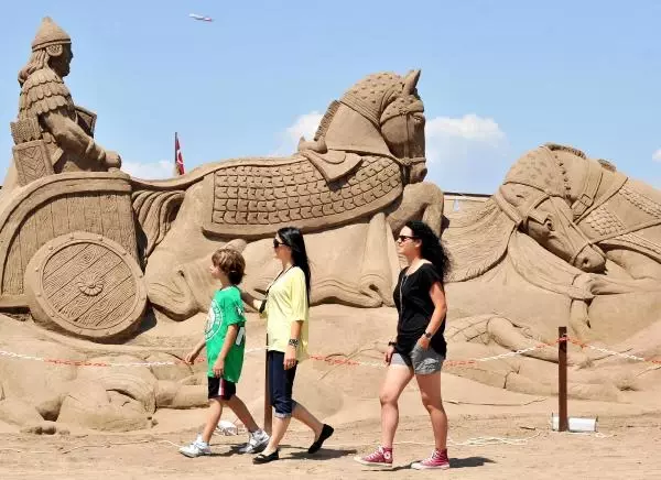 Kum Heykel Festivali Başladı Kum Heykel Festivali Başladı