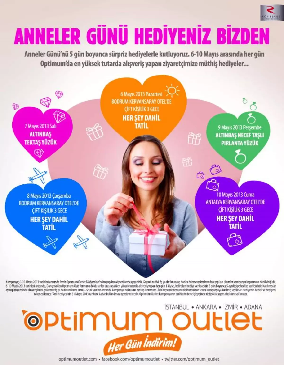 Optimum Dan Annelere Tatil Veya Pirlanta Yuzuk Hediye Antalya