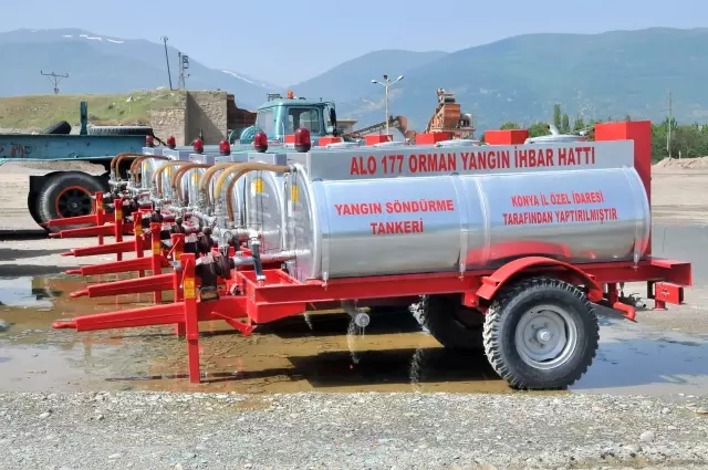 Akşehir'de 11 Köye Yangın Söndürme Tankeri