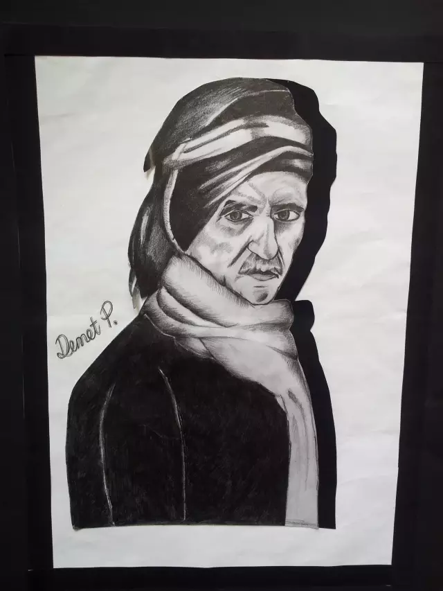 liseli ressam karakalem sergisi acti