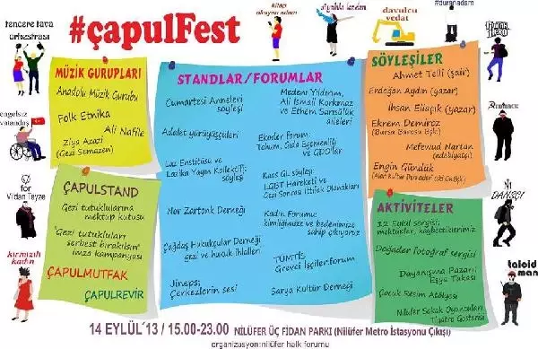 'Gezi'yi Anmak İçin Bursa'dan # Çapulfest