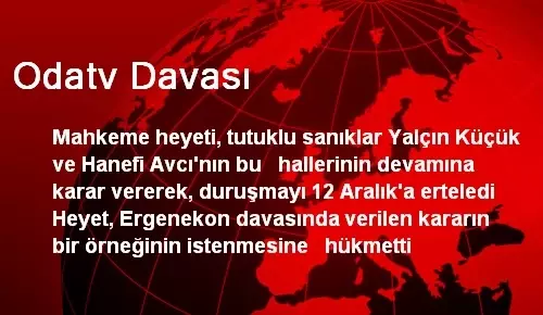 Odatv Davası Odatv Davası