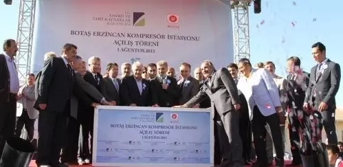 BOTAŞ Erzincan Kompresörü Hizmete Girdi BOTAŞ Erzincan Kompresörü Hizmete Girdi