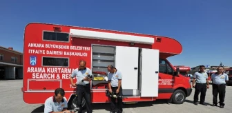 Ankara İtfaiyesi'ne Tam Donanımlı 4 Yeni Arama Kurtarma Karavanı