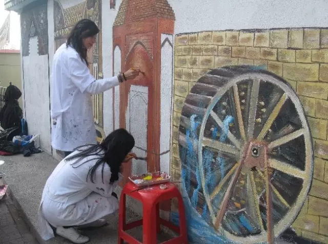 Niksar'da Duvarlar Resimlerle Süslendi Niksar'da Duvarlar Resimlerle Süslendi
