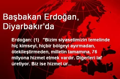 Başbakan Erdoğan, Diyarbakır'da Başbakan Erdoğan, Diyarbakır'da