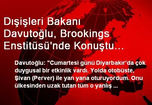 Davutoğlu: Şivan Perver'den Özür Diledim Davutoğlu: Şivan Perver'den Özür Diledim