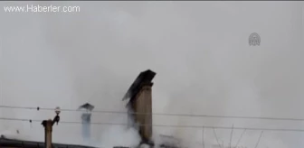 Merzifon'da Çatı Yangını
