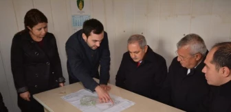 Osmaniye'de Belediye Başkanları İnşaat Alanını İnceledi