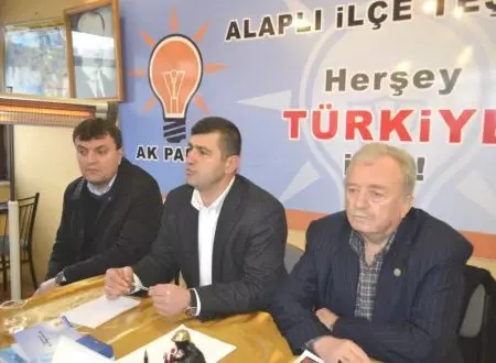AK Parti Alaplı İlçe Başkanlığında Görev Dağılımı