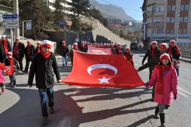 Gümüşhane Sarıkamış Şehitleri İçin Yürüdü Gümüşhane Sarıkamış Şehitleri İçin Yürüdü