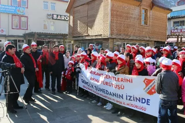 Gümüşhane Sarıkamış Şehitleri İçin Yürüdü Gümüşhane Sarıkamış Şehitleri İçin Yürüdü