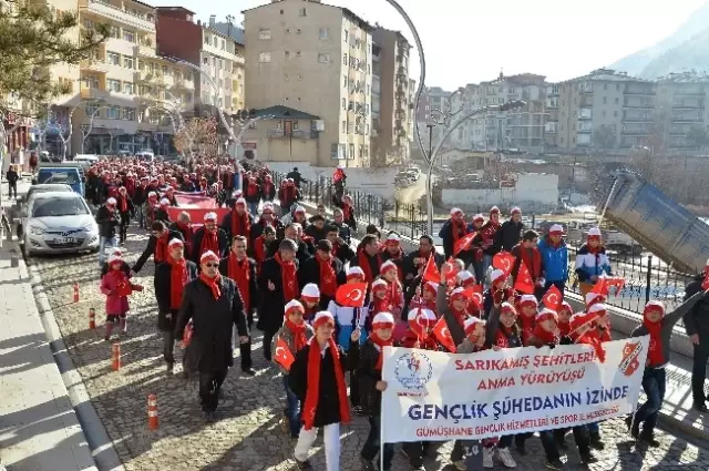 Gümüşhane Sarıkamış Şehitleri İçin Yürüdü Gümüşhane Sarıkamış Şehitleri İçin Yürüdü